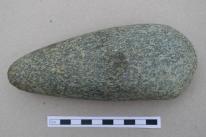 A polished stone axe