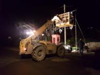 Well it so cold I couldn't take any more pics coz fingers weren't going to work. But Russell, Mark, Andrew, Colin and Neil were out having fun taking some lights down in temp of 1'c