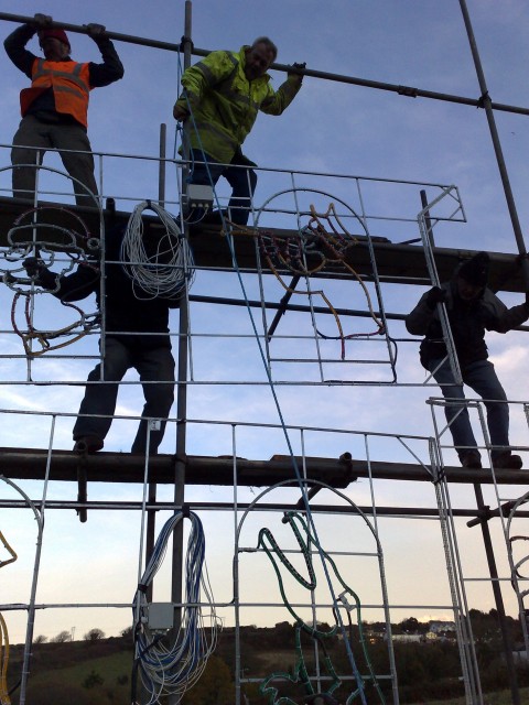 Light number 11 going up