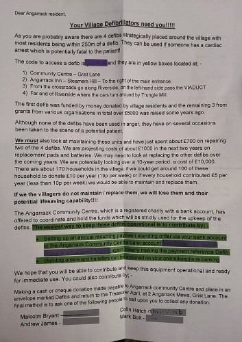 Your Village Defibillators need you!!!!! 2026 Your Village Defibillators need you!!!!! 2026